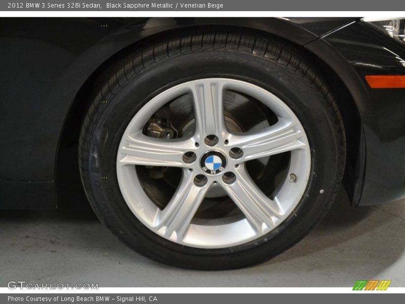Black Sapphire Metallic / Venetian Beige 2012 BMW 3 Series 328i Sedan