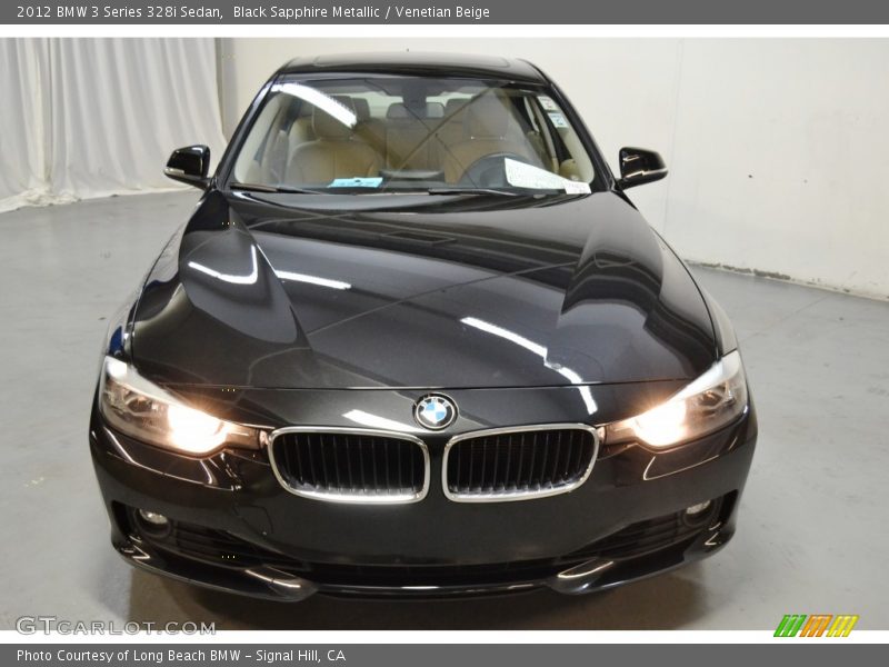 Black Sapphire Metallic / Venetian Beige 2012 BMW 3 Series 328i Sedan