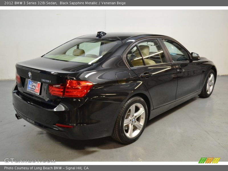 Black Sapphire Metallic / Venetian Beige 2012 BMW 3 Series 328i Sedan