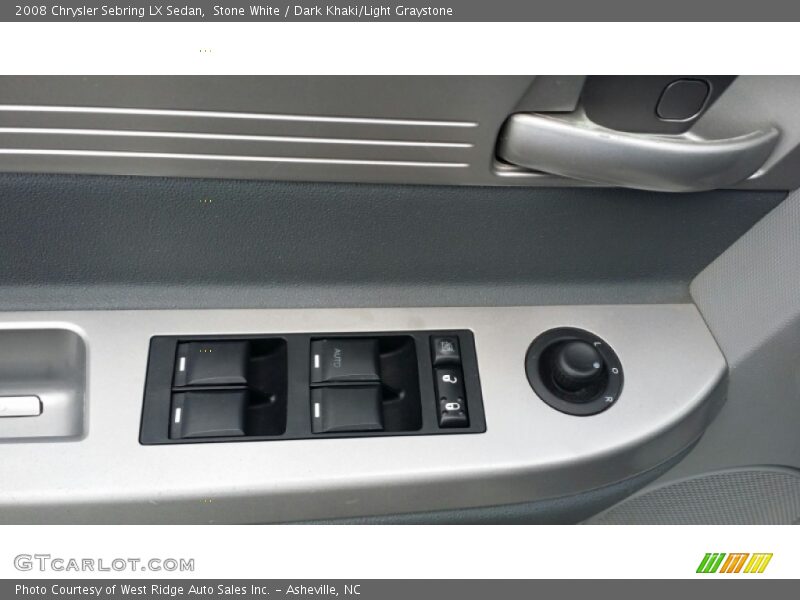 Stone White / Dark Khaki/Light Graystone 2008 Chrysler Sebring LX Sedan