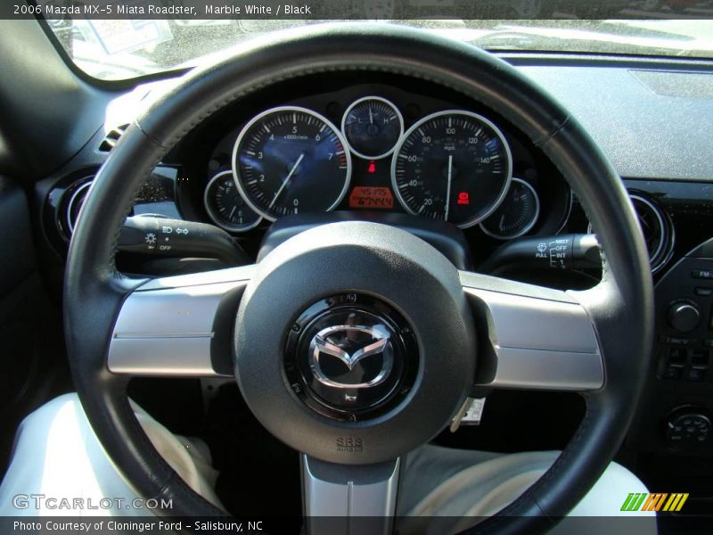 Marble White / Black 2006 Mazda MX-5 Miata Roadster