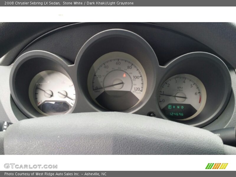 Stone White / Dark Khaki/Light Graystone 2008 Chrysler Sebring LX Sedan
