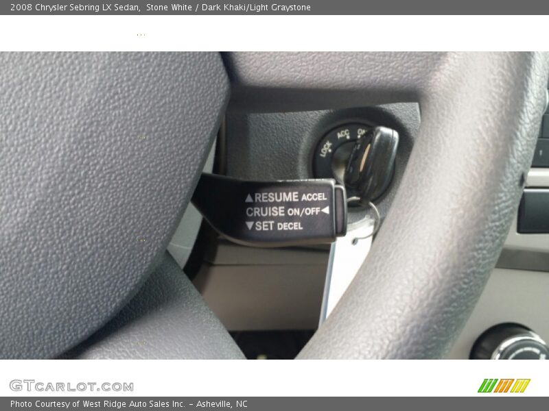 Stone White / Dark Khaki/Light Graystone 2008 Chrysler Sebring LX Sedan