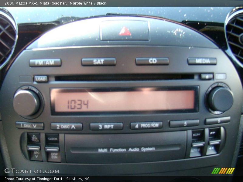 Marble White / Black 2006 Mazda MX-5 Miata Roadster