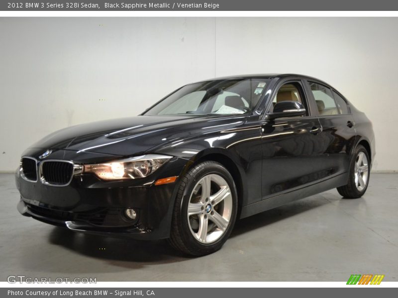 Black Sapphire Metallic / Venetian Beige 2012 BMW 3 Series 328i Sedan