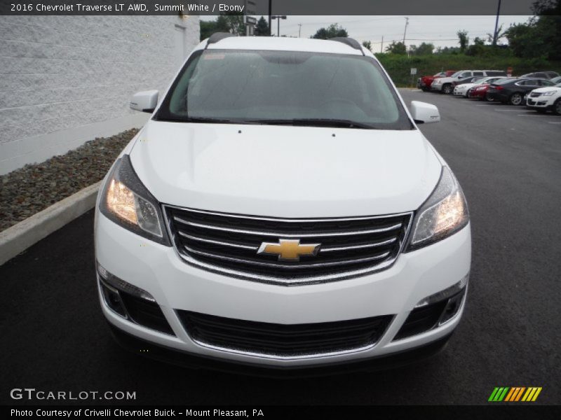 Summit White / Ebony 2016 Chevrolet Traverse LT AWD