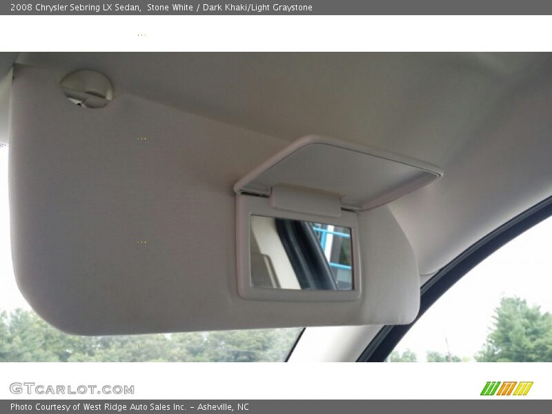 Stone White / Dark Khaki/Light Graystone 2008 Chrysler Sebring LX Sedan