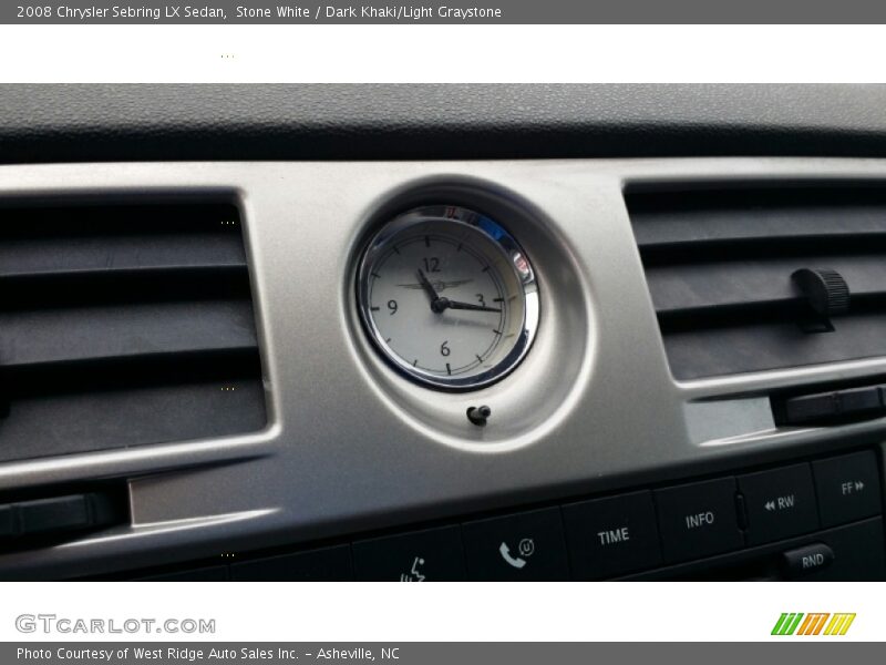 Stone White / Dark Khaki/Light Graystone 2008 Chrysler Sebring LX Sedan