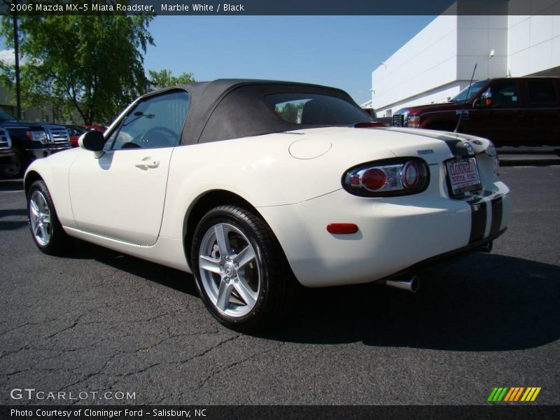 Marble White / Black 2006 Mazda MX-5 Miata Roadster