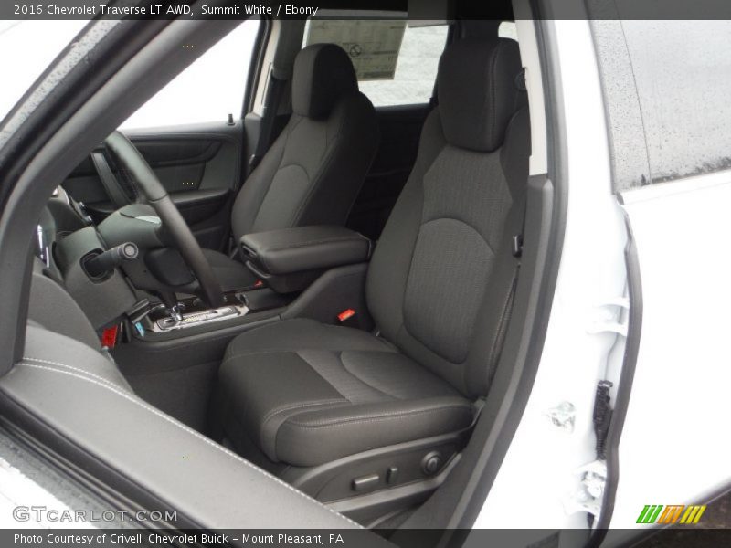 Front Seat of 2016 Traverse LT AWD