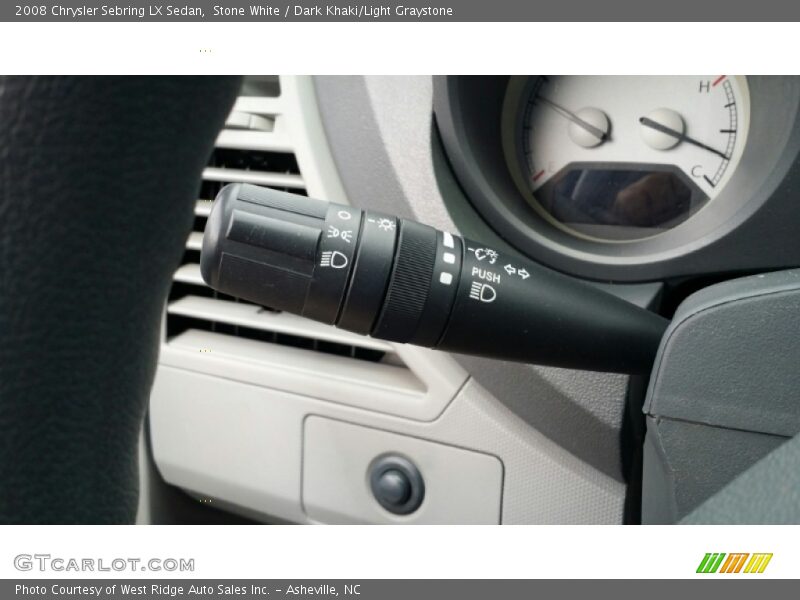 Stone White / Dark Khaki/Light Graystone 2008 Chrysler Sebring LX Sedan