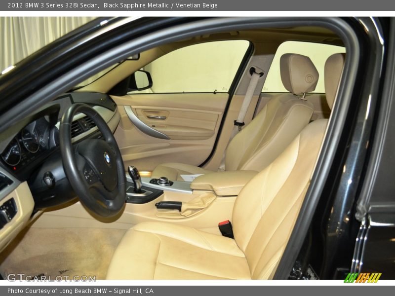 Black Sapphire Metallic / Venetian Beige 2012 BMW 3 Series 328i Sedan
