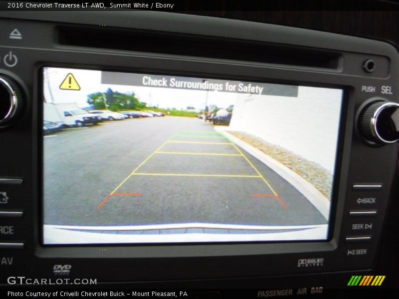 Summit White / Ebony 2016 Chevrolet Traverse LT AWD