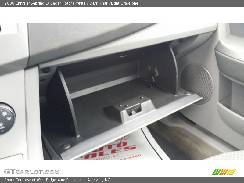 Stone White / Dark Khaki/Light Graystone 2008 Chrysler Sebring LX Sedan