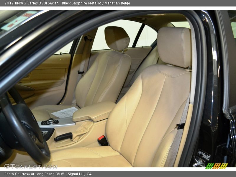 Black Sapphire Metallic / Venetian Beige 2012 BMW 3 Series 328i Sedan