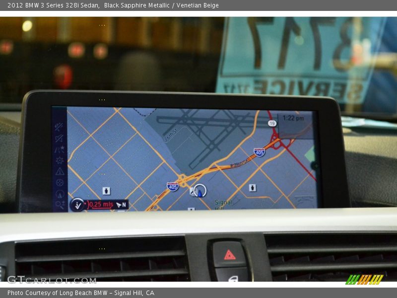 Black Sapphire Metallic / Venetian Beige 2012 BMW 3 Series 328i Sedan