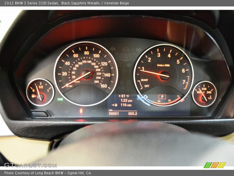 Black Sapphire Metallic / Venetian Beige 2012 BMW 3 Series 328i Sedan