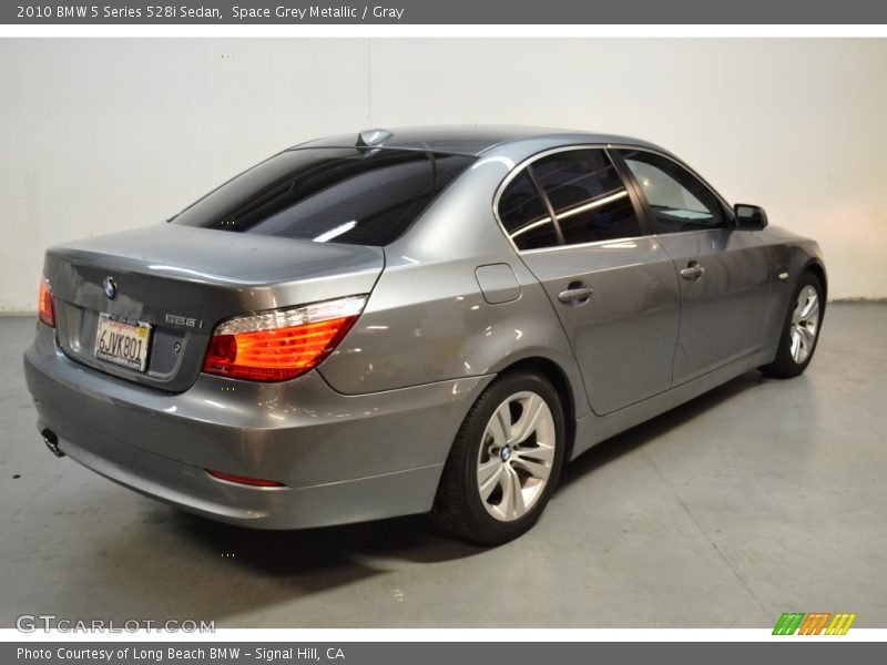 Space Grey Metallic / Gray 2010 BMW 5 Series 528i Sedan