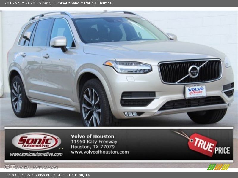 Luminous Sand Metallic / Charcoal 2016 Volvo XC90 T6 AWD