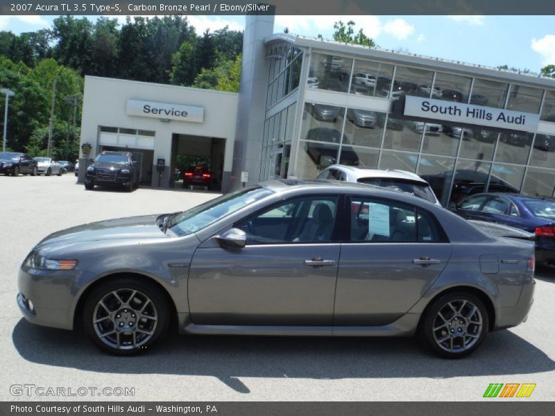 Carbon Bronze Pearl / Ebony/Silver 2007 Acura TL 3.5 Type-S