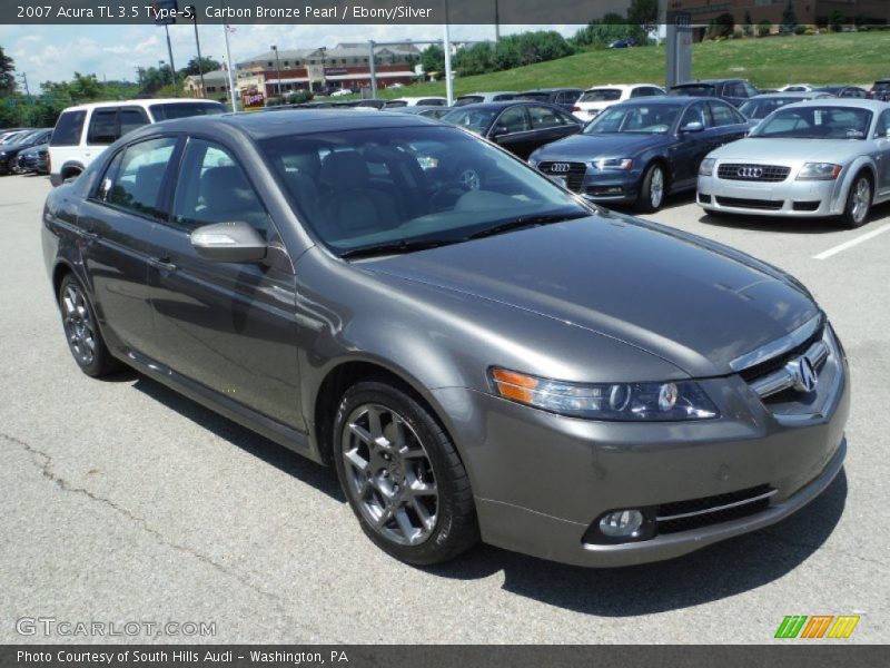 Carbon Bronze Pearl / Ebony/Silver 2007 Acura TL 3.5 Type-S