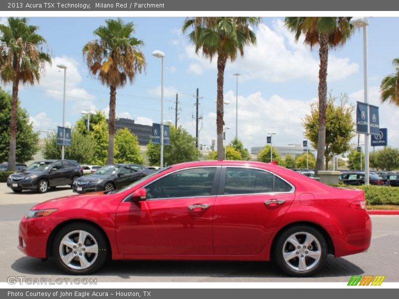 Milano Red / Parchment 2013 Acura TSX Technology