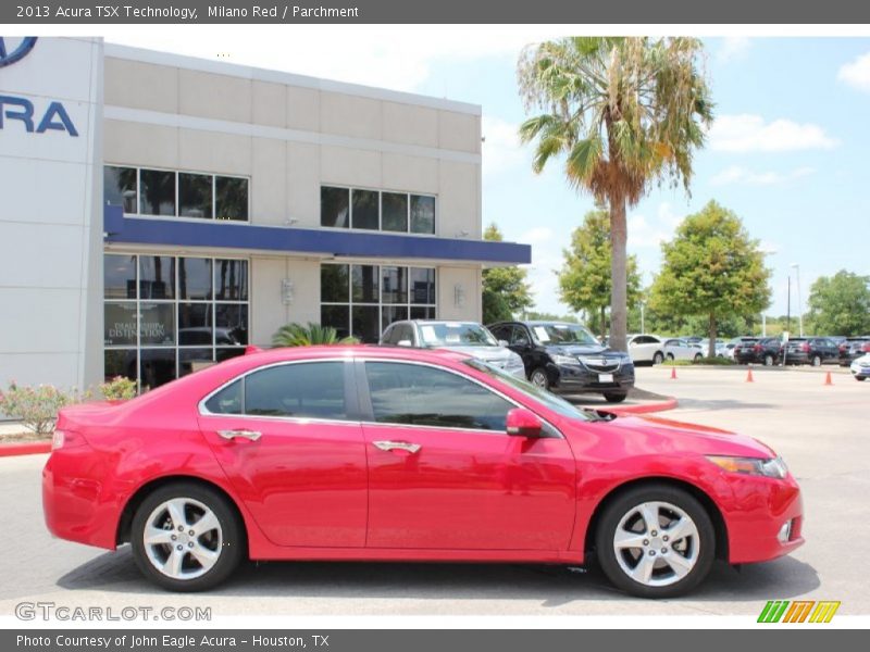 Milano Red / Parchment 2013 Acura TSX Technology