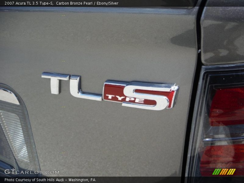 Carbon Bronze Pearl / Ebony/Silver 2007 Acura TL 3.5 Type-S