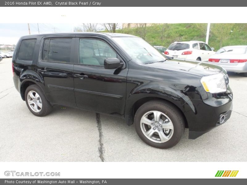 Crystal Black Pearl / Gray 2016 Honda Pilot EX AWD