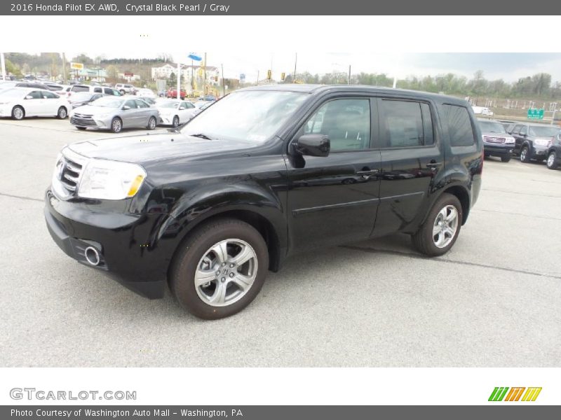 Crystal Black Pearl / Gray 2016 Honda Pilot EX AWD