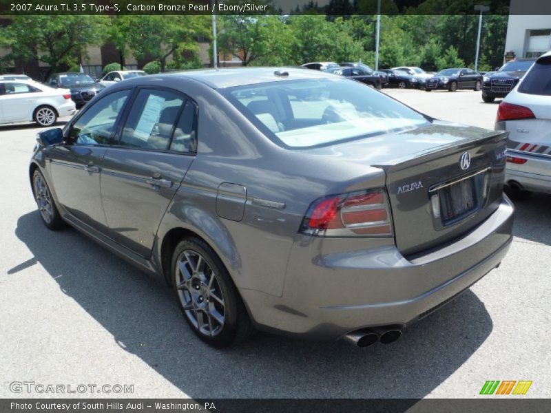 Carbon Bronze Pearl / Ebony/Silver 2007 Acura TL 3.5 Type-S