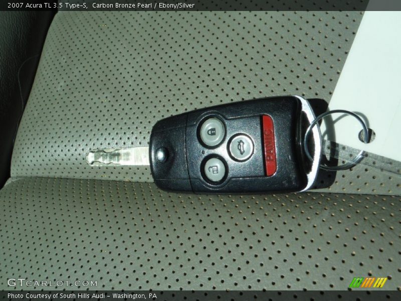 Carbon Bronze Pearl / Ebony/Silver 2007 Acura TL 3.5 Type-S