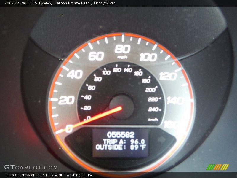Carbon Bronze Pearl / Ebony/Silver 2007 Acura TL 3.5 Type-S