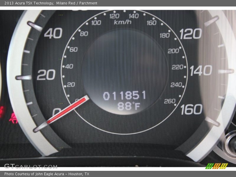 Milano Red / Parchment 2013 Acura TSX Technology