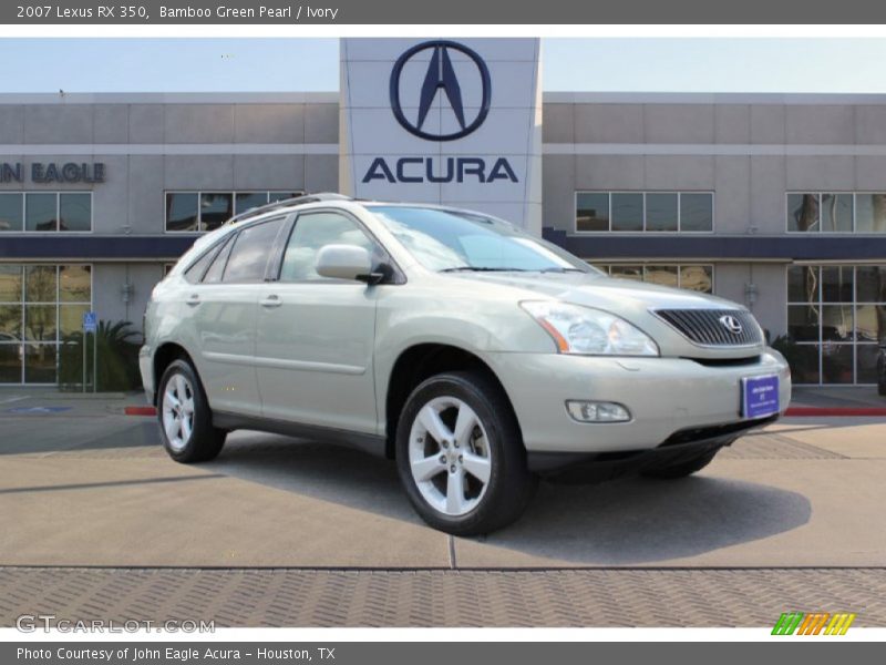 Bamboo Green Pearl / Ivory 2007 Lexus RX 350