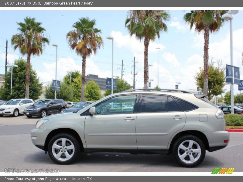 Bamboo Green Pearl / Ivory 2007 Lexus RX 350