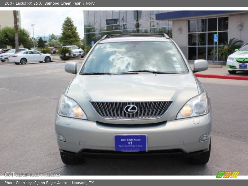 Bamboo Green Pearl / Ivory 2007 Lexus RX 350