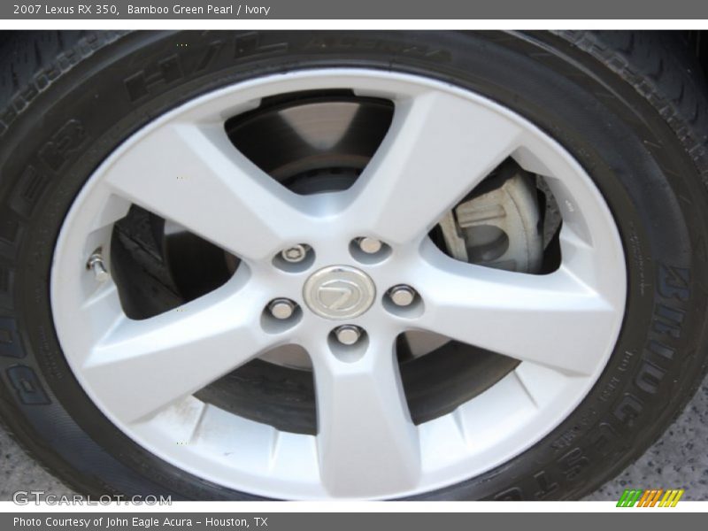 Bamboo Green Pearl / Ivory 2007 Lexus RX 350