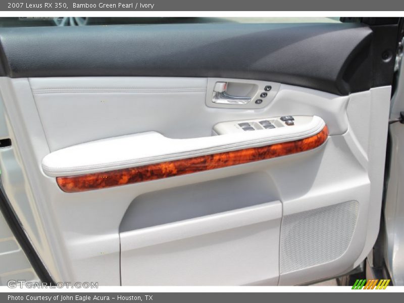 Bamboo Green Pearl / Ivory 2007 Lexus RX 350