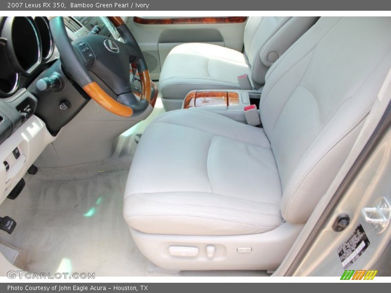 Bamboo Green Pearl / Ivory 2007 Lexus RX 350