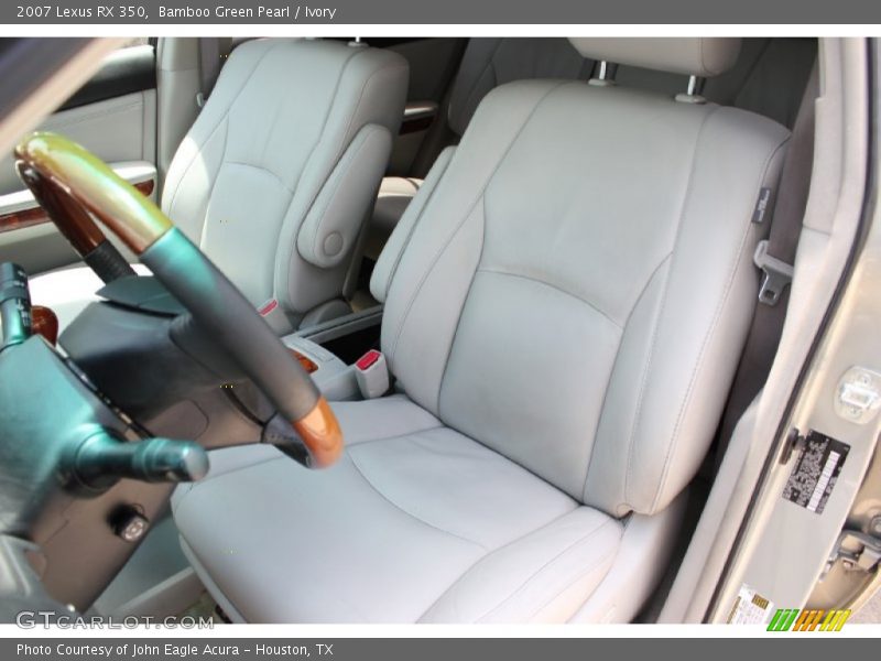 Bamboo Green Pearl / Ivory 2007 Lexus RX 350