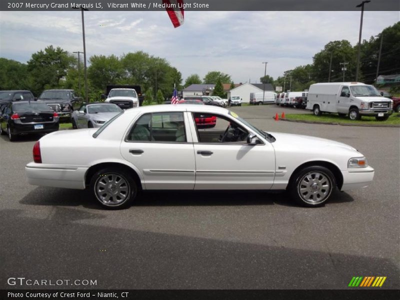 Vibrant White / Medium Light Stone 2007 Mercury Grand Marquis LS