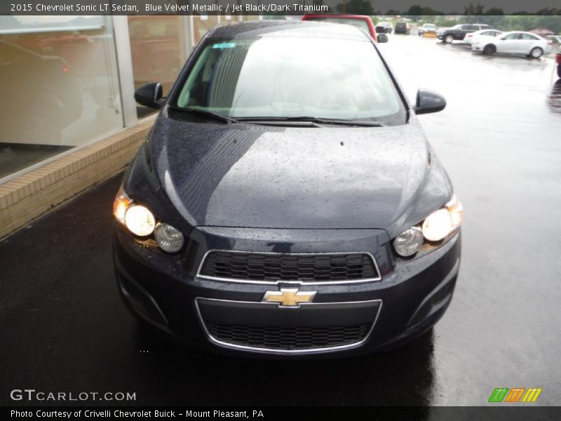 Blue Velvet Metallic / Jet Black/Dark Titanium 2015 Chevrolet Sonic LT Sedan