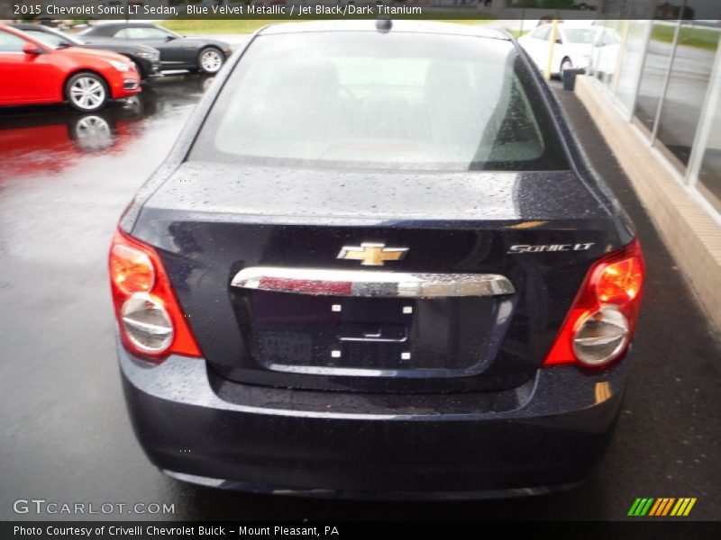 Blue Velvet Metallic / Jet Black/Dark Titanium 2015 Chevrolet Sonic LT Sedan