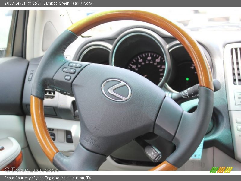Bamboo Green Pearl / Ivory 2007 Lexus RX 350
