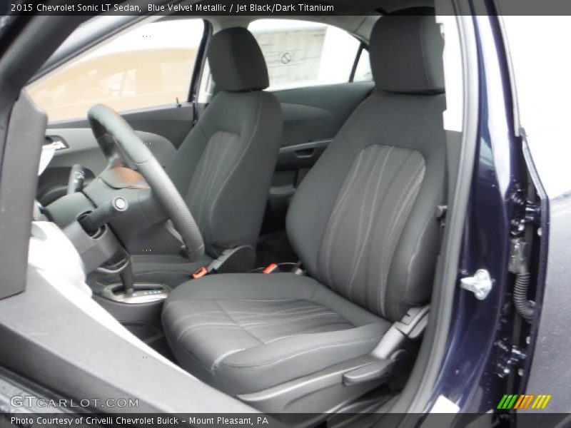 Blue Velvet Metallic / Jet Black/Dark Titanium 2015 Chevrolet Sonic LT Sedan