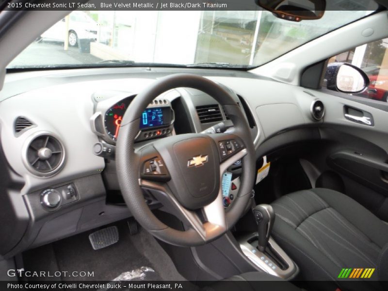 Blue Velvet Metallic / Jet Black/Dark Titanium 2015 Chevrolet Sonic LT Sedan