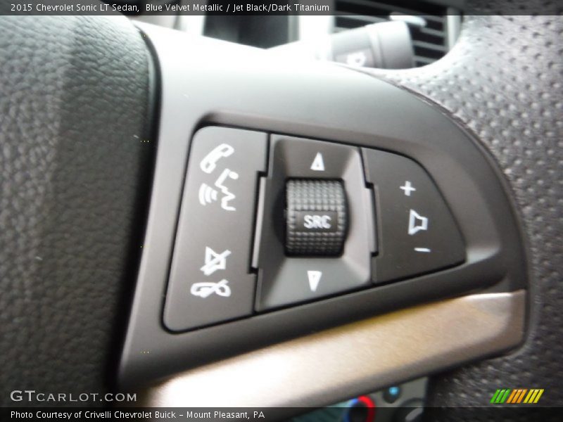 Blue Velvet Metallic / Jet Black/Dark Titanium 2015 Chevrolet Sonic LT Sedan