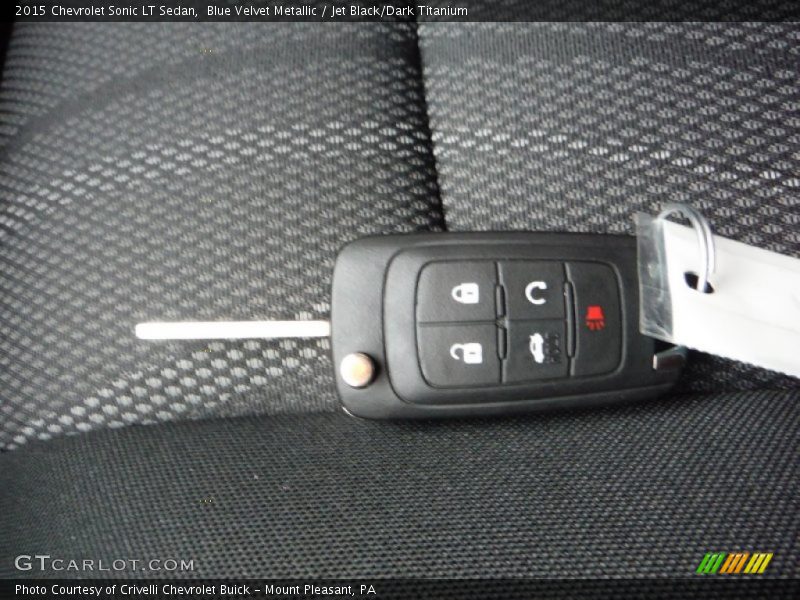 Blue Velvet Metallic / Jet Black/Dark Titanium 2015 Chevrolet Sonic LT Sedan