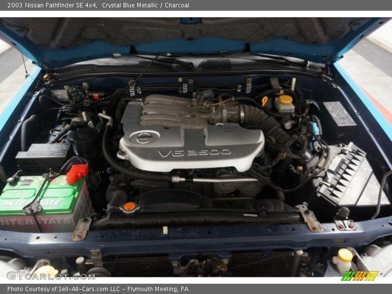 Crystal Blue Metallic / Charcoal 2003 Nissan Pathfinder SE 4x4